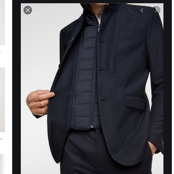 Zara man contrasting piquets blazer - Picture 2 of 5